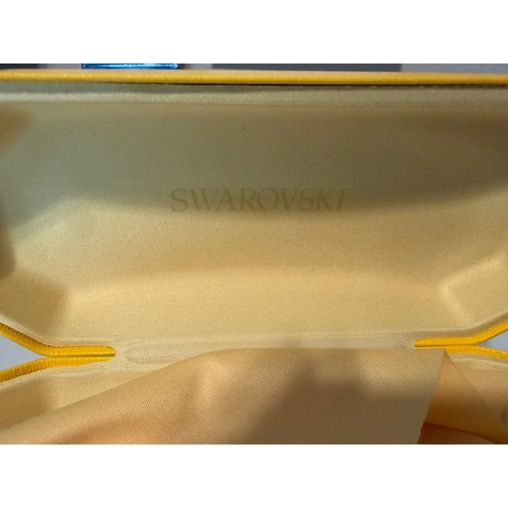 Swarovski SK380 Yellow Crystal Embellished Cat Eye Sunglasses 55-20-135